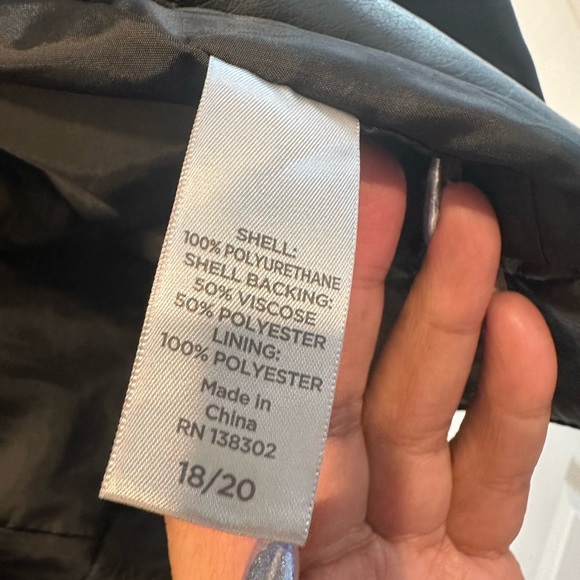 Women's Avenue Black Leather Jacket Mob wives vibe - Picture 6 of 12